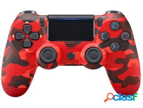 Mando para PS4 ACENTRY 20210834 Camuflaje Rojo