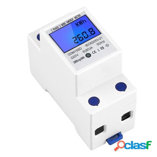 Medidor de energía eléctrica monofásico DDS-LDG 220 V