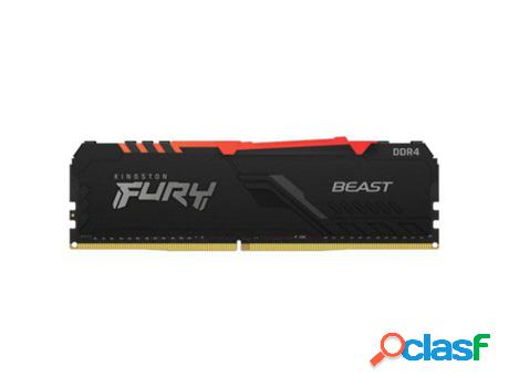 Memoria RAM DDR4 KINGSTON (1 x 8 GB - 3000 MHz - Negro)