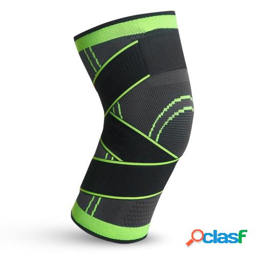 Men Women Pair of Knee Braces Knitted Adjustable Straps