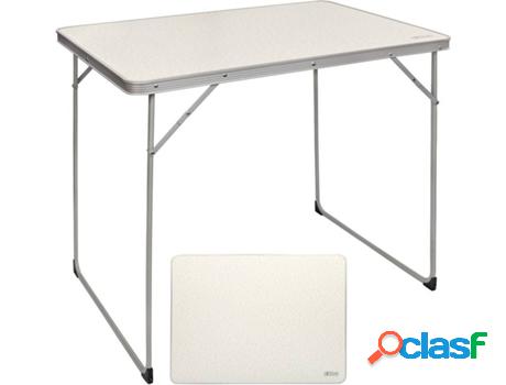 Mesa Plegable AKTIVE (Blanco - Acero - 80x60x70 cm)