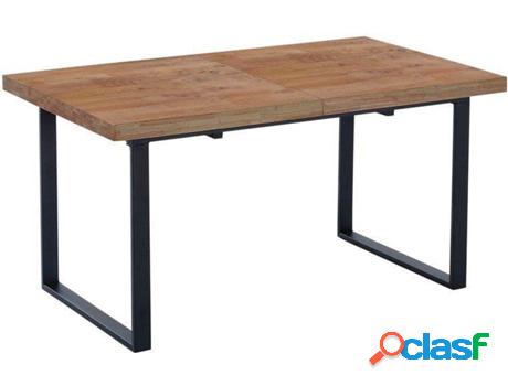 Mesa de Comedor ABECEDARIO boreal – Negro (Madera - 6 x 76