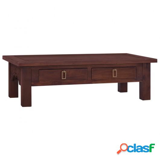 Mesa de centro clásica madera maciza caoba marrón