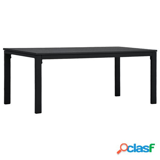 Mesa de centro de HDPE con aspecto de madera negra 98x48x39