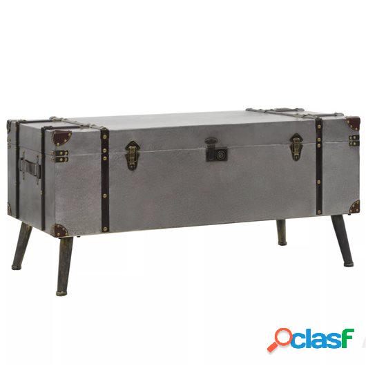 Mesa de centro de MDF y aluminio 102x51x47,5 cm