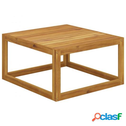 Mesa de centro de madera maciza de acacia 68x68x29 cm