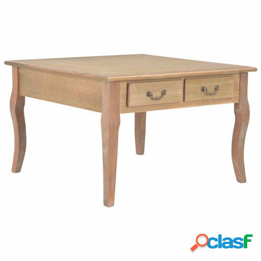 Mesa de centro de madera marrón 80x80x50 cm