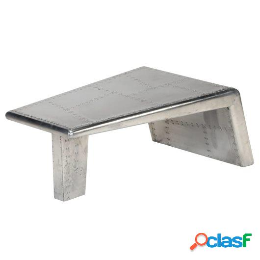 Mesa de centro estilo Aviator vintage aluminio