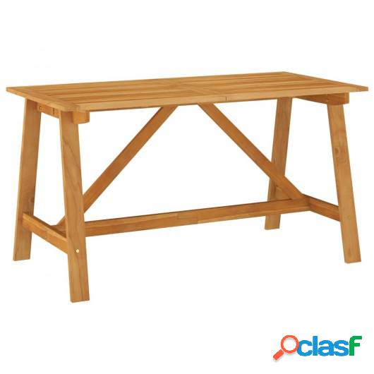 Mesa de comedor de jardín madera maciza de acacia