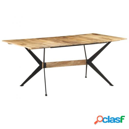 Mesa de comedor de madera maciza de mango 180x90x76 cm