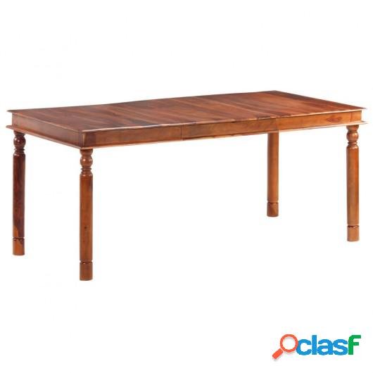 Mesa de comedor de madera maciza de sheesham 180x90x76 cm