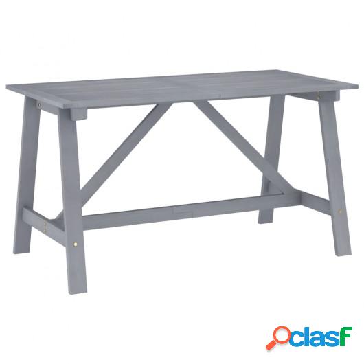 Mesa de comedor para jardín madera maciza acacia