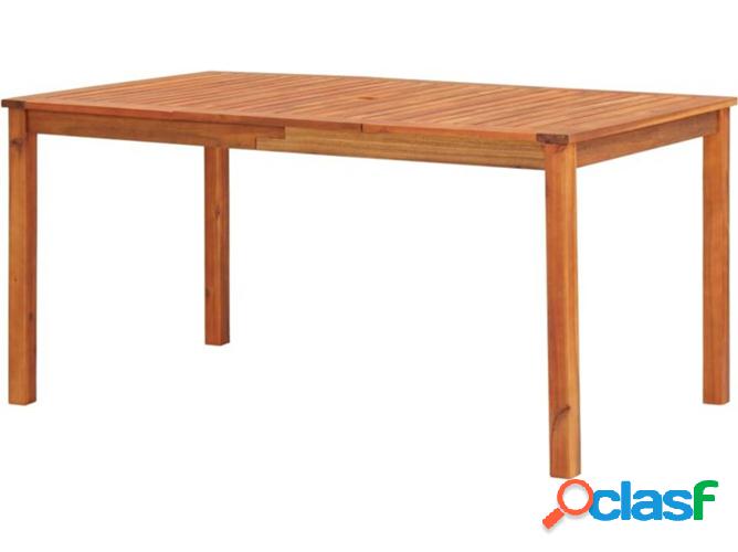 Mesa de jardín VIDAXL madera de acacia maciza (150x90x74