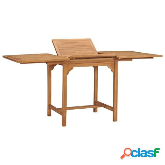 Mesa de jardín extensible madera teca maciza