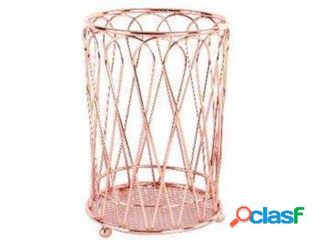 Metal HOGAR Y MÁS Cubertero De Cromado Cobre (11 x 16 cm)