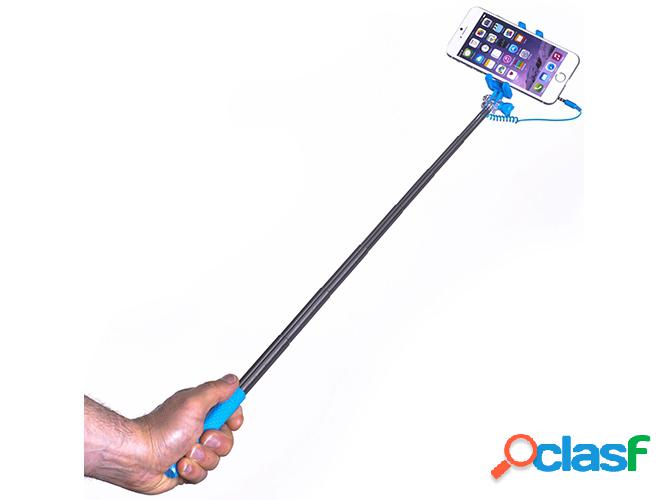 Mini Selfie Stick CELLY con Cables Azul