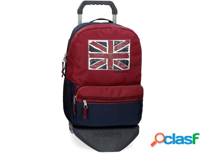 Mochila PEPE JEANS Andy Rojo con Carro (32x44x15cm)