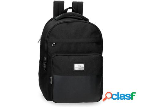Mochila PEPE JEANS Scratch (Negro - Poliéster- 44x31x15 cm)