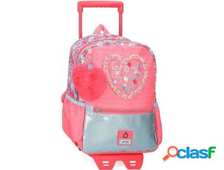 Mochila con Trolley ENSO Together Growing (Rosa - 25x32x12