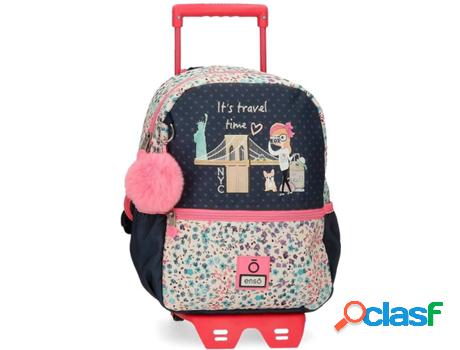 Mochila con Trolley ENSO Travel Time (Azul - 25x32x12 cm)