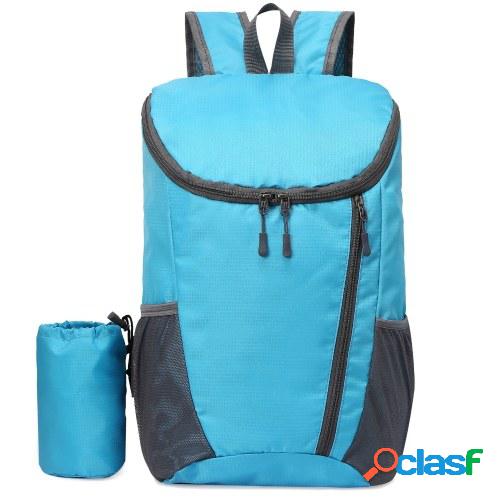 Mochila plegable ligera de 20L Bolsa repelente al agua para