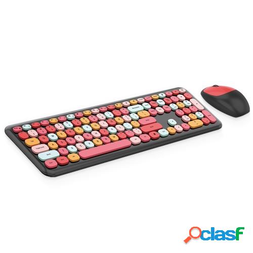 Mofii 666 Teclado y ratón Combo Inalámbrico 2.4G Color