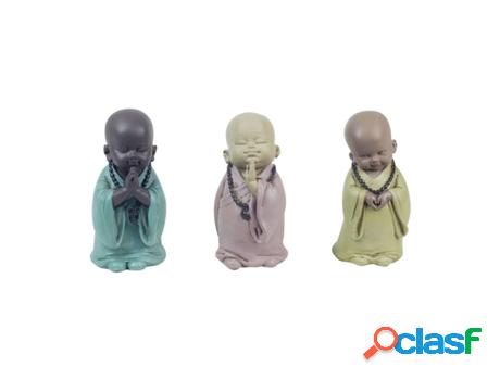 Monjes 3 Diferentes Incluye 3 Unidades Figuras Budas