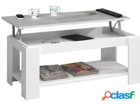 Mueble de Apoyo HABITDESIGN Blanco Artik - Gris Cemento