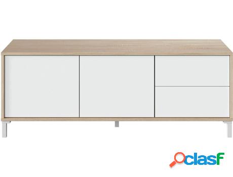Mueble de TV HABITDESIGN Brooklyn (Blanco Artik - Roble -