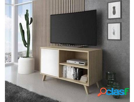 Mueble de TV SKRAUT HOME TV100WINDPUCCBLA (Puccini - Blanco