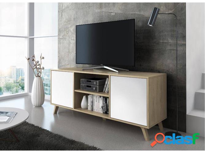 Mueble de TV SKRAUT HOME Wind (Puccini - Blanco - Melamina,