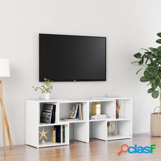 Mueble de TV aglomerado blanco 104x30x52 cm