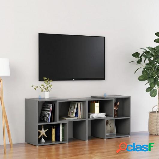 Mueble de TV aglomerado gris 104x30x52 cm