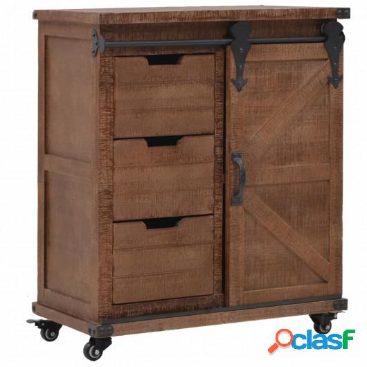 Mueble de almacenaje madera maciza abeto 64x33,5x75 cm