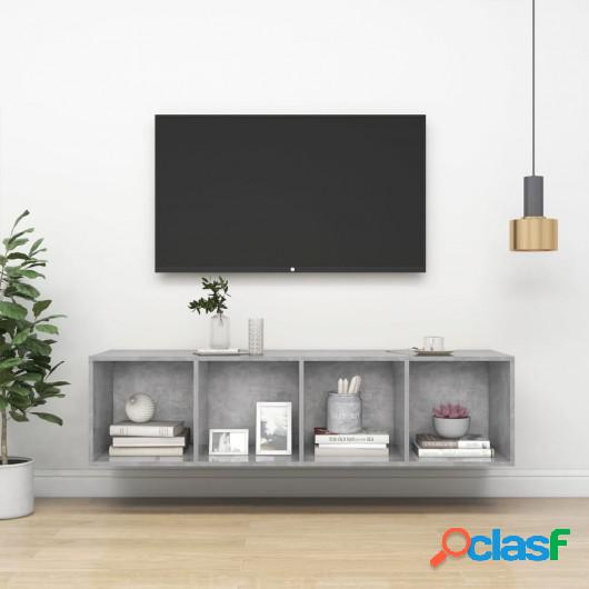 Mueble de pared para TV aglomerado gris hormigón