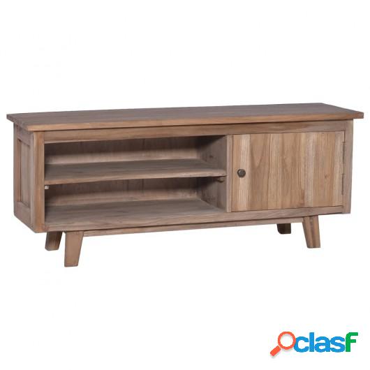 Mueble para TV madera maciza de teca 100x30x40 cm