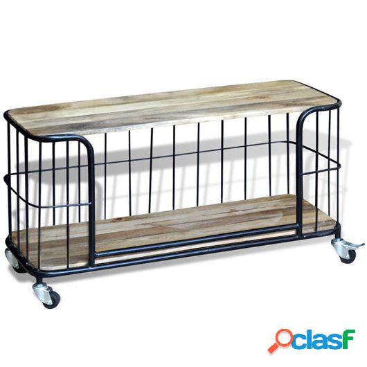 Mueble para la televisión de madera de mango sólida