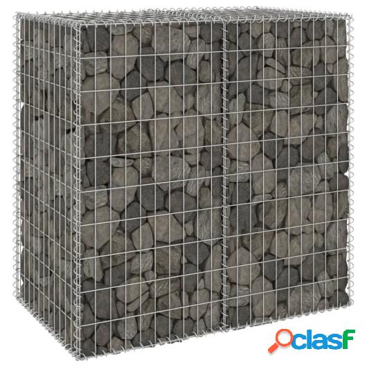 Muro de gaviones con cubiertas acero galvanizado 100x60x100