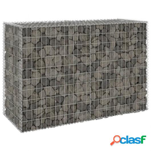 Muro de gaviones con cubiertas acero galvanizado 150x60x100