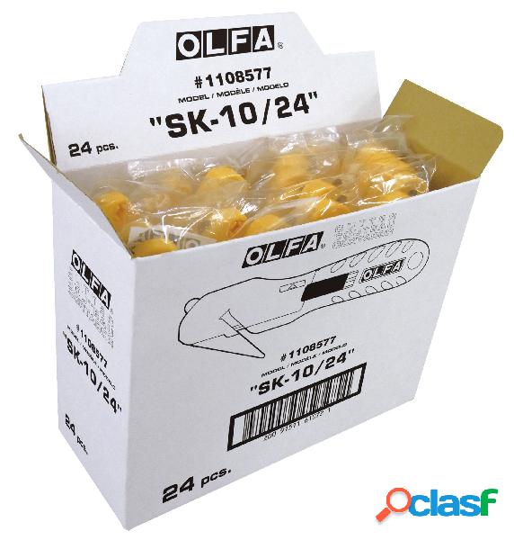 OLFA SK-10/24 - Cutter de seguridad con cuchilla oculta