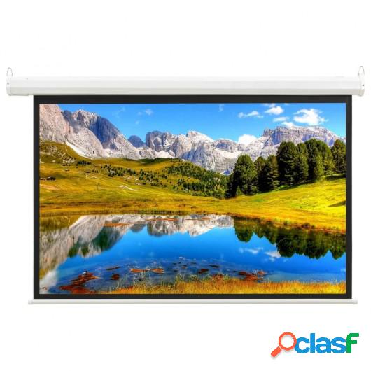 Pantalla de proyección eléctrica con mando a distancia 74"