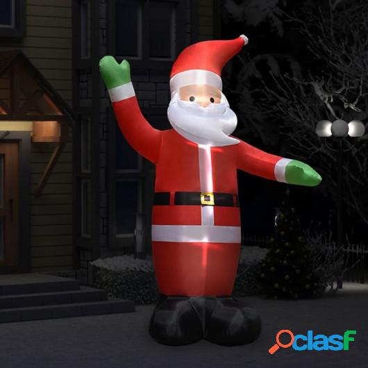 Papá Noel inflable con LEDs adorno navideño IP44 3 m