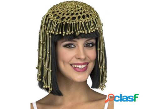 Peluca DISFRAZZES Negra De Cleopatra Con Adornos Dorados