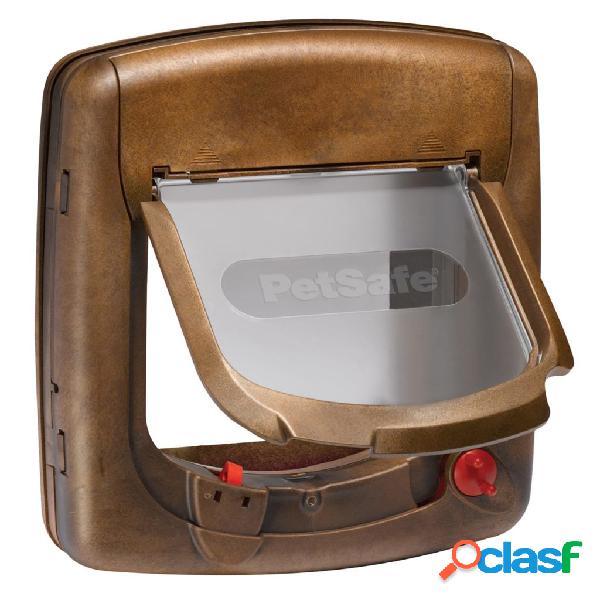 PetSafe Gatera magnética de 4 posiciones Deluxe 420 marrón