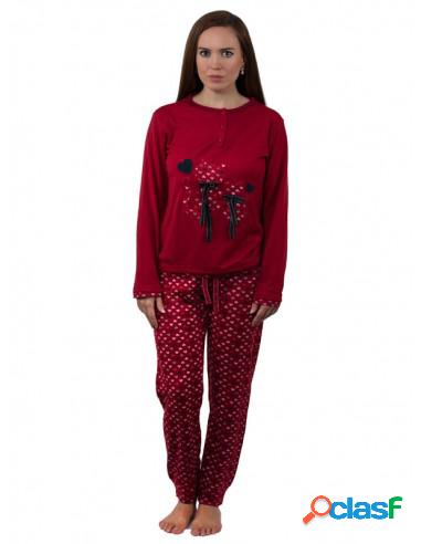 Pijama De Mujer Con Gatitos Xl Gris Oscuro