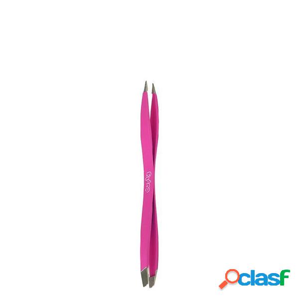 Pinza doble Beter Duply fina y oblicua rosa