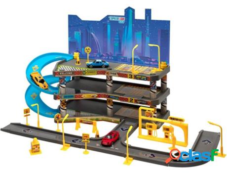 Pista CB TOYS Parking 2 niveles con 4 coches Speed & Go