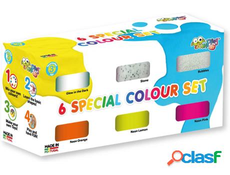 Plastilina JUMPINGCLAY Pack 6 Colores especiales (Edad