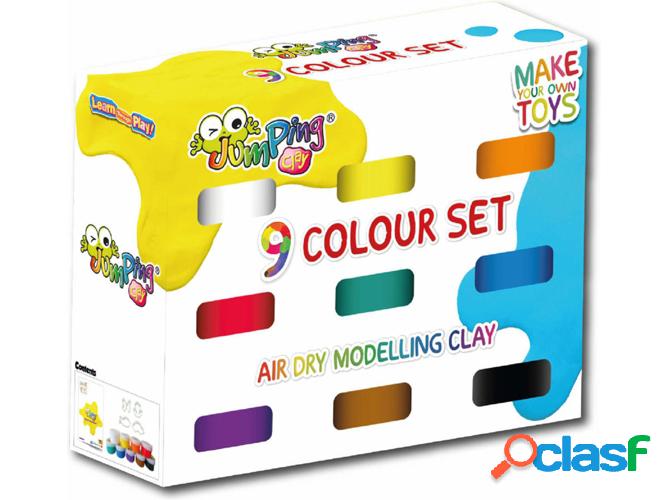 Plastilinas JUMPINGCLAY Pack de 9 colores