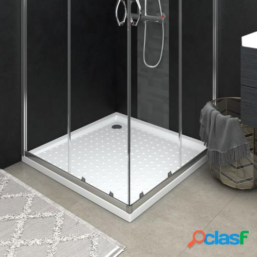 Plato de ducha con puntos ABS blanco 90x90x4 cm